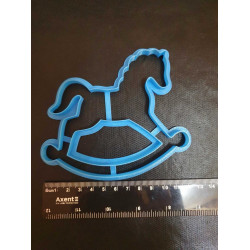 Вирубка пластик Лошадка качалка  №2 12 см